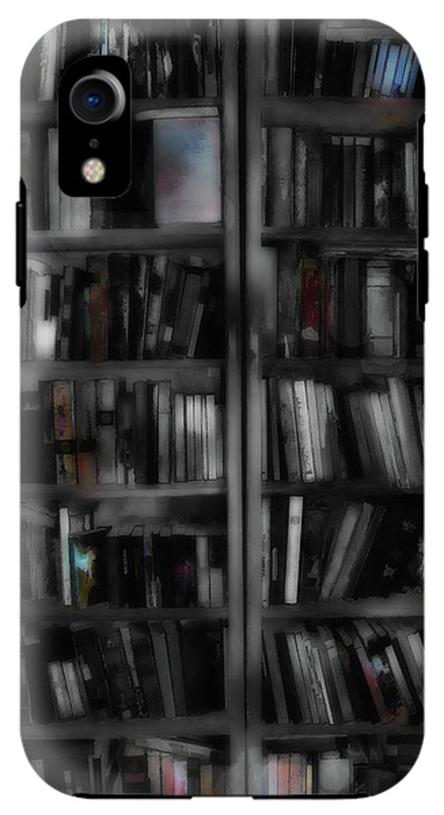 Black and White Bookshelves - Phone Case