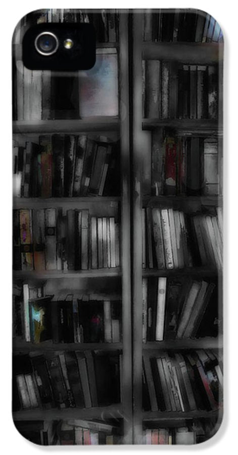 Black and White Bookshelves - Phone Case