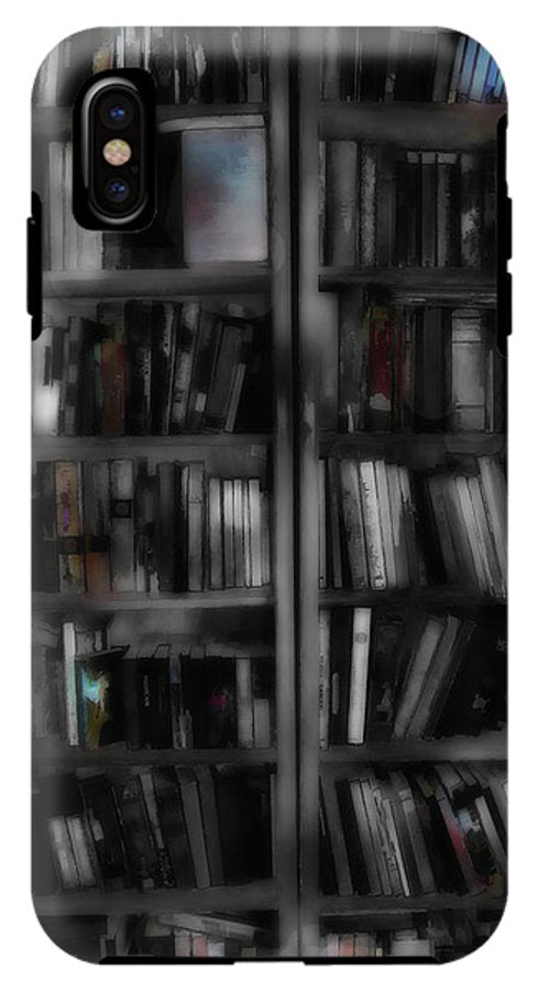 Black and White Bookshelves - Phone Case