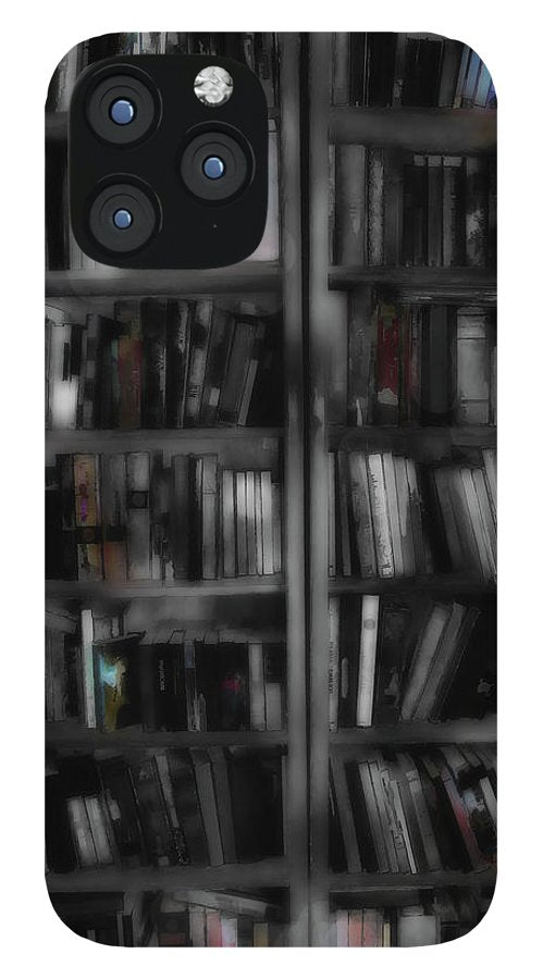 Black and White Bookshelves - Phone Case