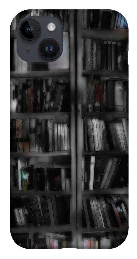 Black and White Bookshelves - Phone Case