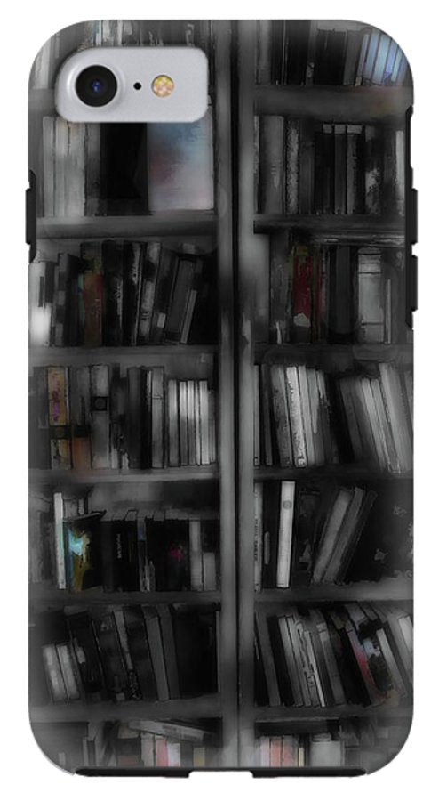 Black and White Bookshelves - Phone Case