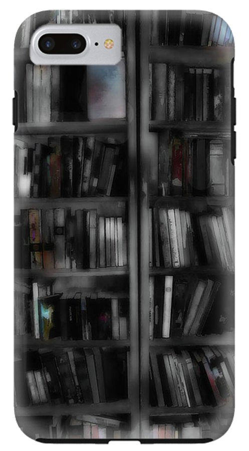 Black and White Bookshelves - Phone Case