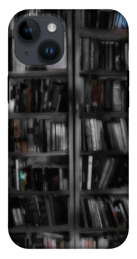 Black and White Bookshelves - Phone Case