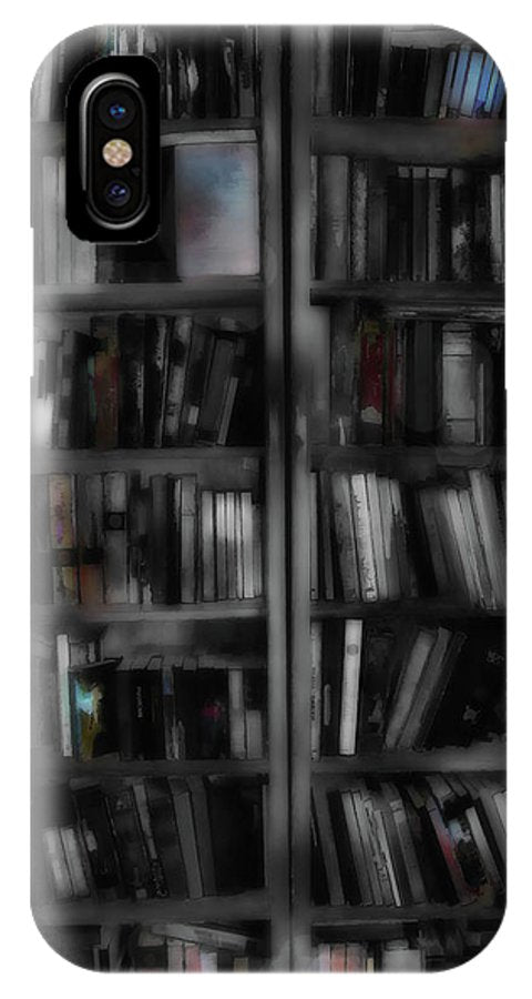 Black and White Bookshelves - Phone Case