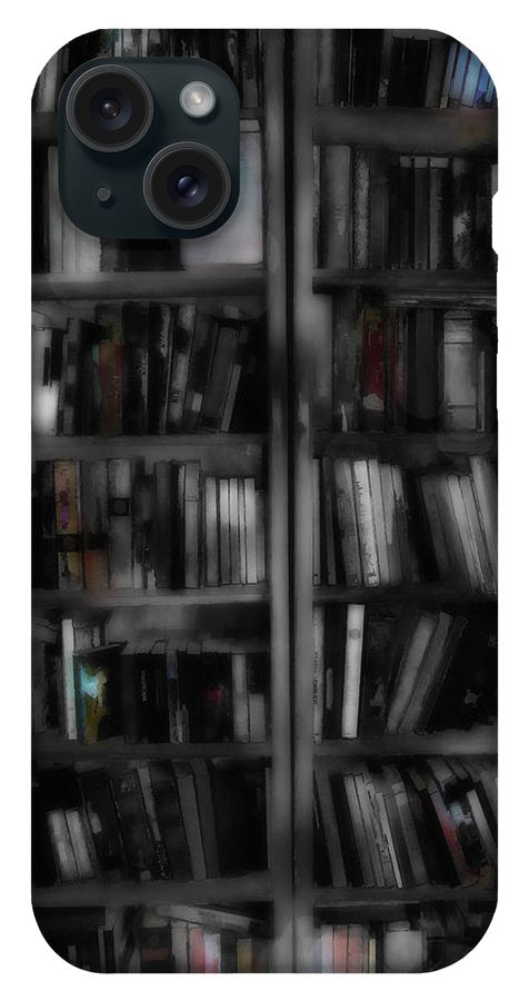 Black and White Bookshelves - Phone Case