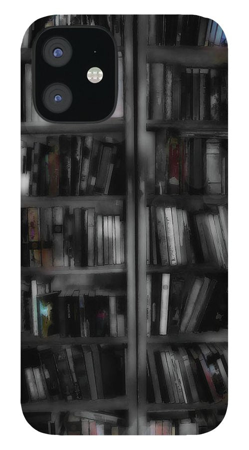 Black and White Bookshelves - Phone Case