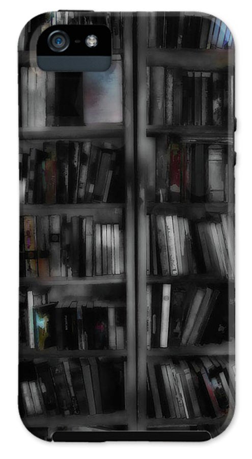 Black and White Bookshelves - Phone Case