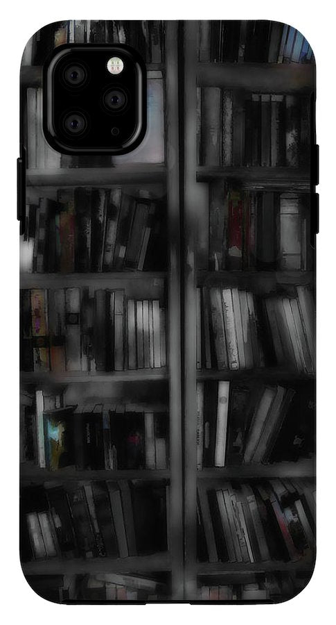 Black and White Bookshelves - Phone Case