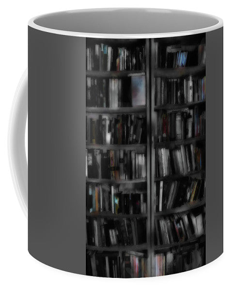 Black and White Bookshelves - Mug