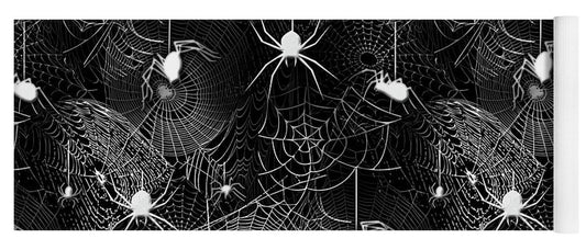 Black and White Spiders - Yoga Mat