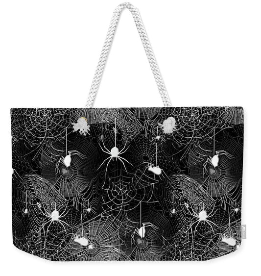 Black and White Spiders - Weekender Tote Bag