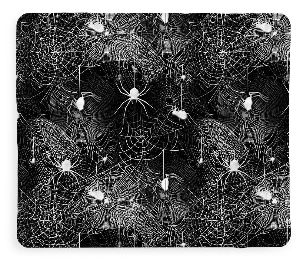 Black and White Spiders - Blanket