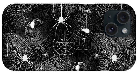 Black and White Spiders - Phone Case