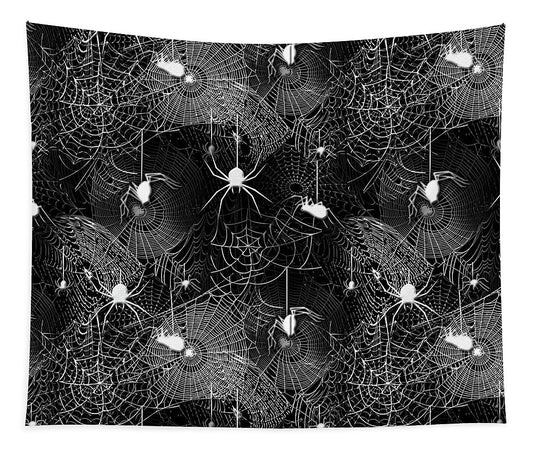 Black and White Spiders - Tapestry