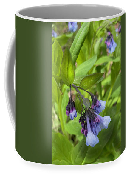 Blue and Purple April Wildflowers - Mug