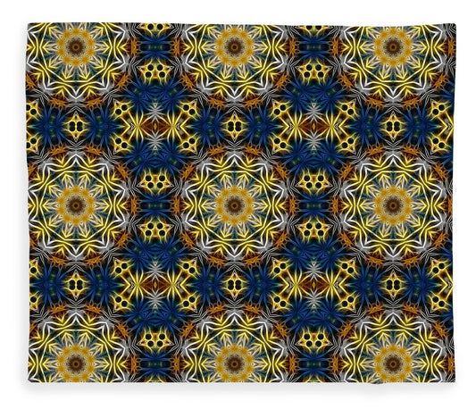 Blue and Yellow Kaleidoscope - Blanket