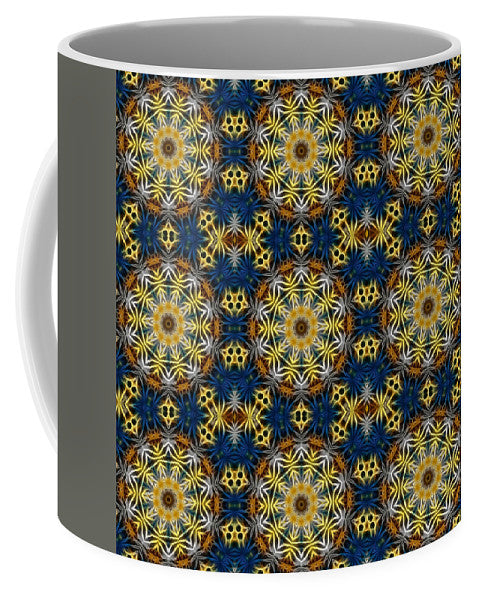 Blue and Yellow Kaleidoscope - Mug