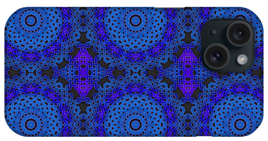 Blue Celtic Knot Kaleidoscope - Phone Case