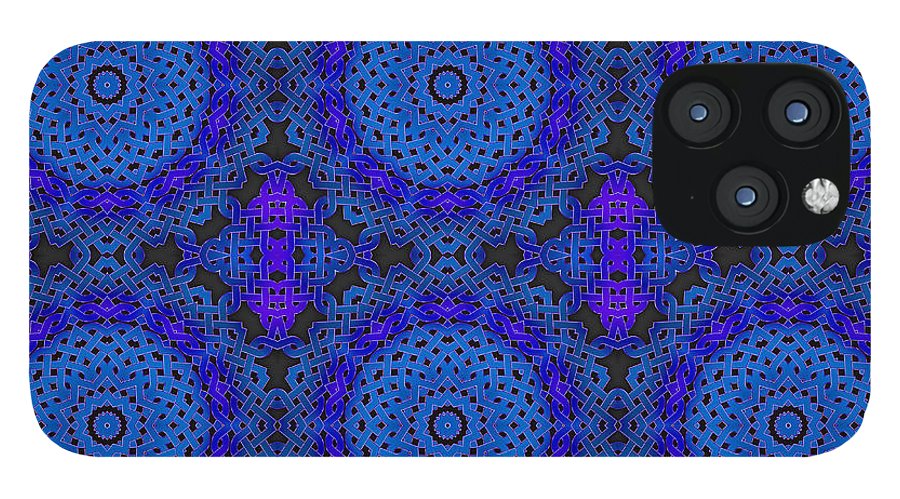 Blue Celtic Knot Kaleidoscope - Phone Case