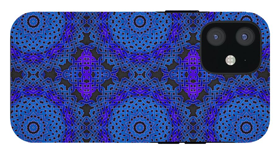 Blue Celtic Knot Kaleidoscope - Phone Case