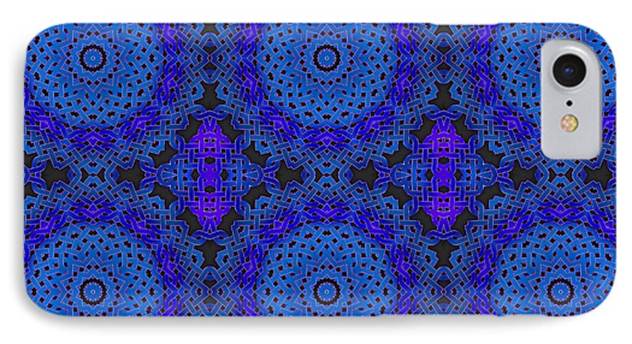 Blue Celtic Knot Kaleidoscope - Phone Case