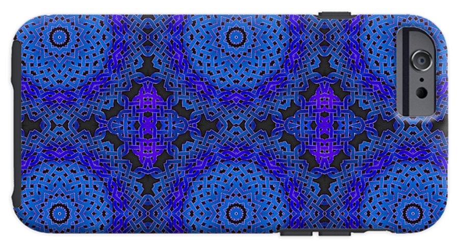 Blue Celtic Knot Kaleidoscope - Phone Case