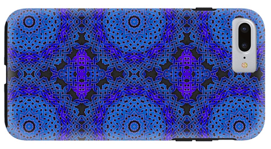 Blue Celtic Knot Kaleidoscope - Phone Case