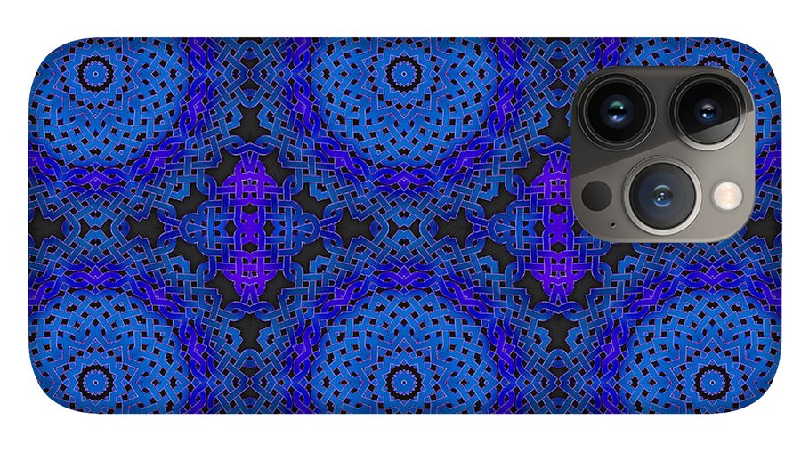 Blue Celtic Knot Kaleidoscope - Phone Case