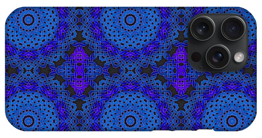 Blue Celtic Knot Kaleidoscope - Phone Case