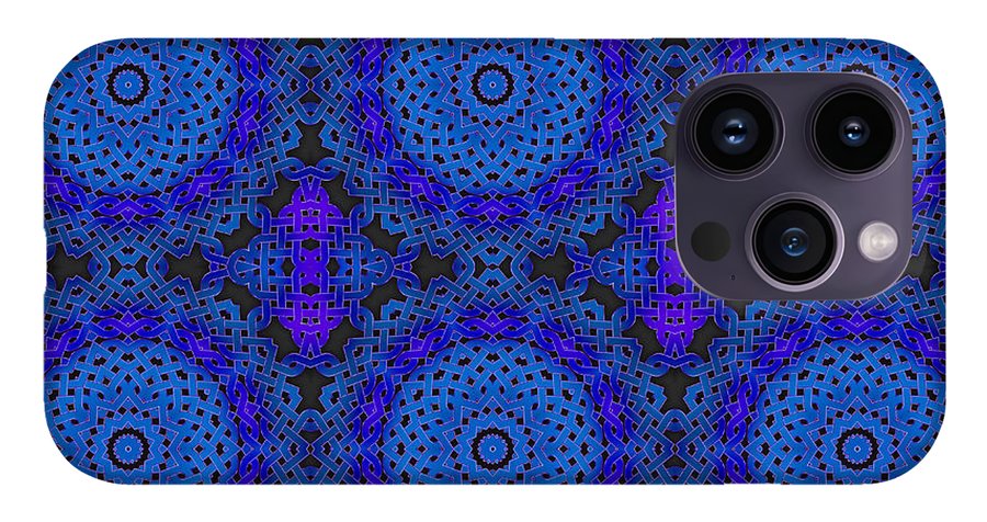 Blue Celtic Knot Kaleidoscope - Phone Case