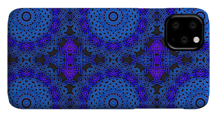 Blue Celtic Knot Kaleidoscope - Phone Case