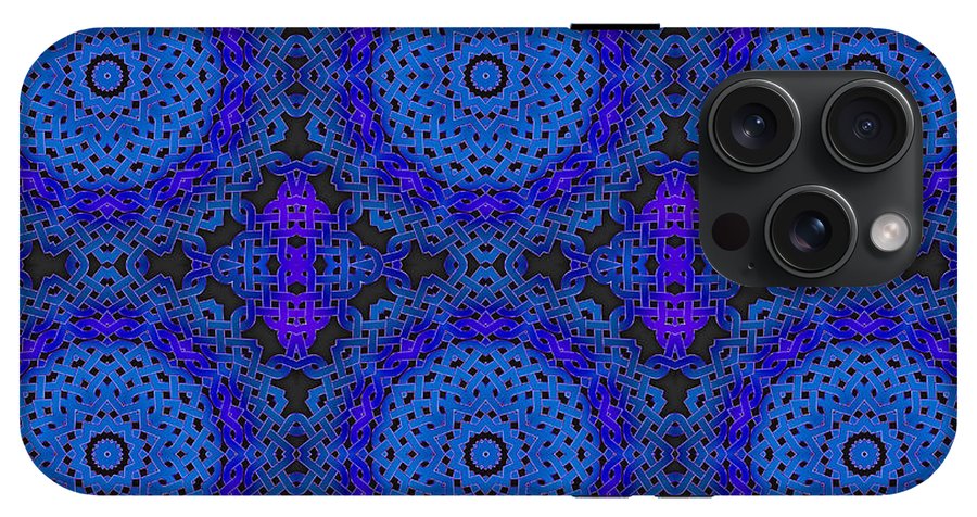 Blue Celtic Knot Kaleidoscope - Phone Case