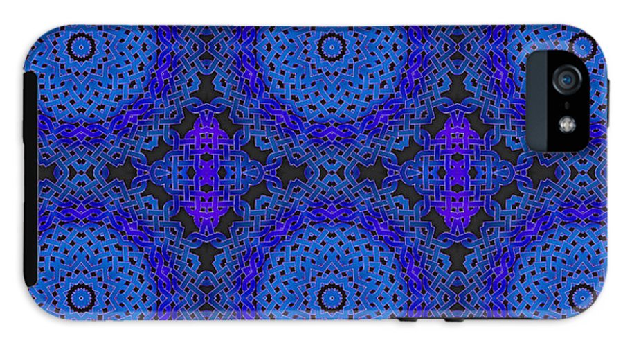 Blue Celtic Knot Kaleidoscope - Phone Case