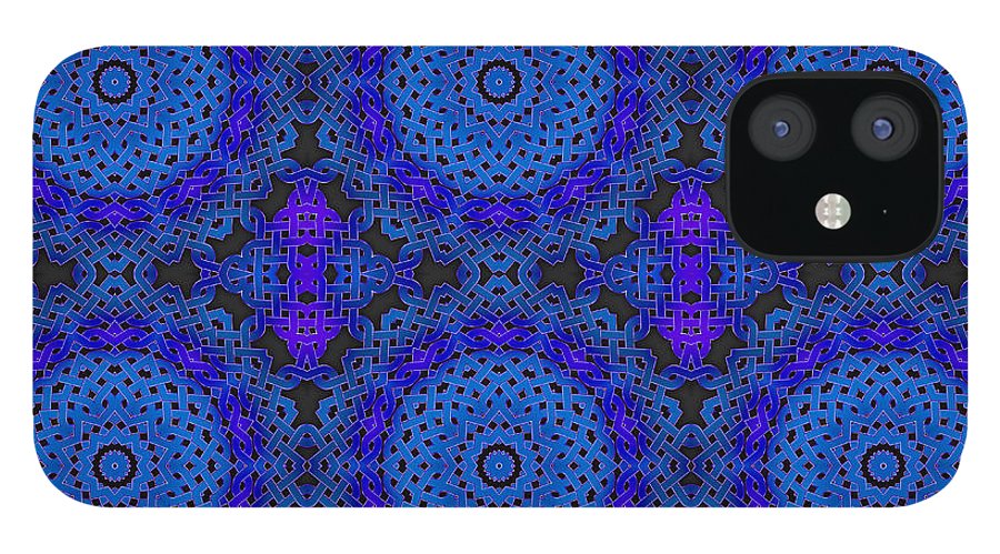 Blue Celtic Knot Kaleidoscope - Phone Case