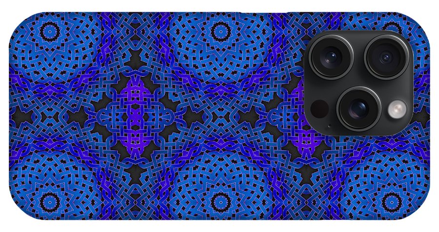 Blue Celtic Knot Kaleidoscope - Phone Case