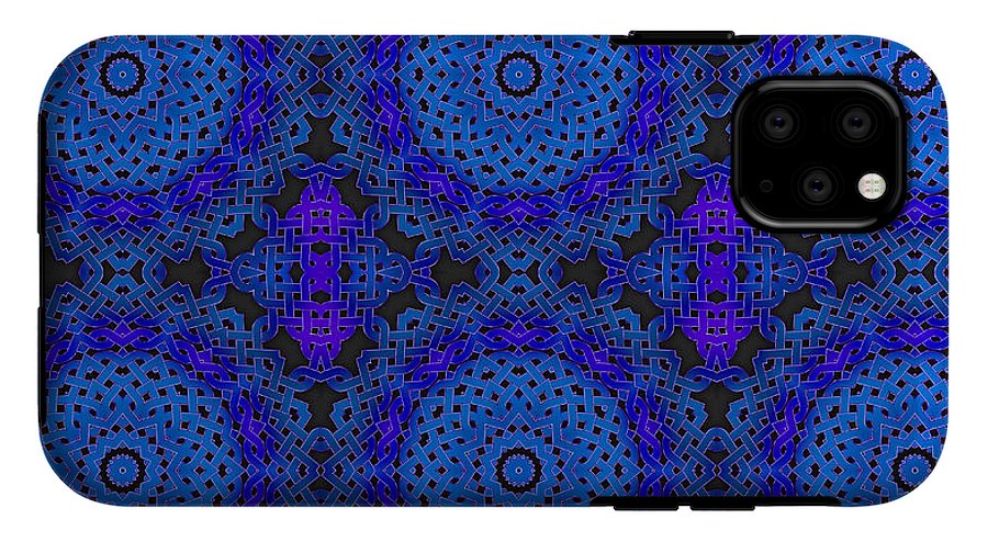 Blue Celtic Knot Kaleidoscope - Phone Case