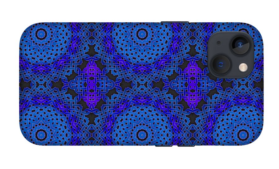 Blue Celtic Knot Kaleidoscope - Phone Case