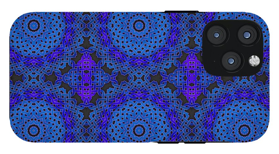 Blue Celtic Knot Kaleidoscope - Phone Case