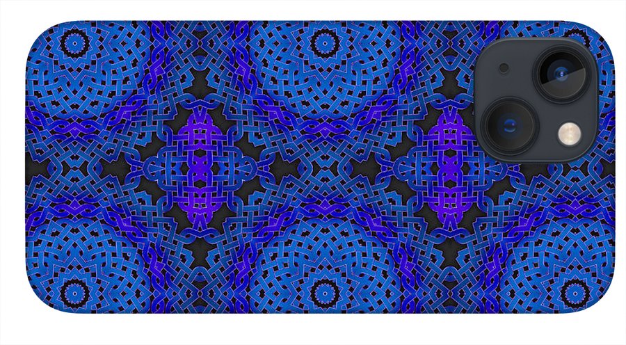 Blue Celtic Knot Kaleidoscope - Phone Case