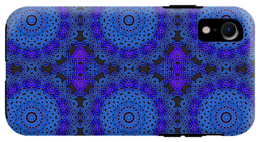 Blue Celtic Knot Kaleidoscope - Phone Case