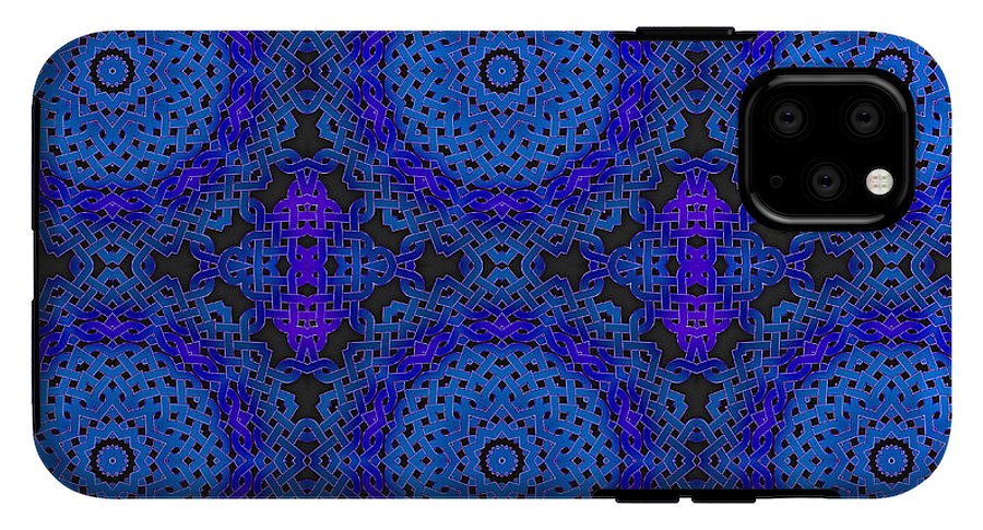 Blue Celtic Knot Kaleidoscope - Phone Case