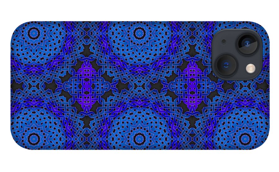 Blue Celtic Knot Kaleidoscope - Phone Case