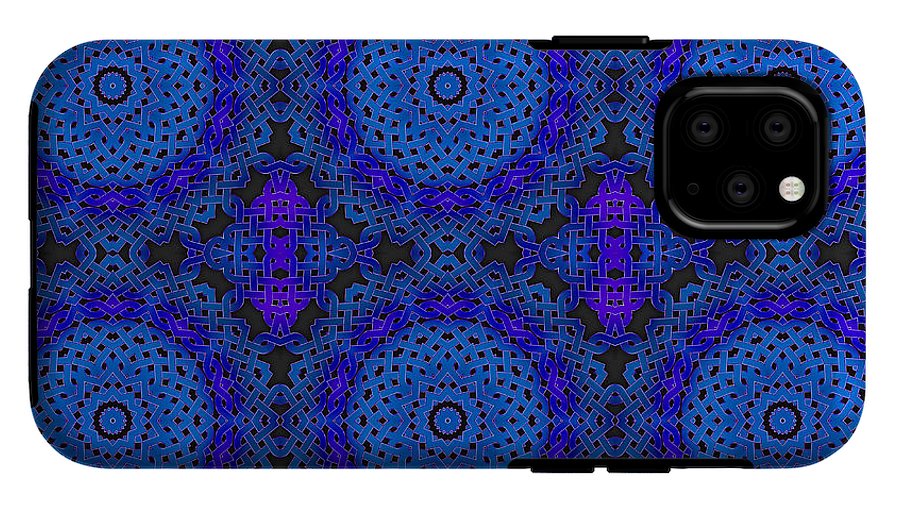 Blue Celtic Knot Kaleidoscope - Phone Case