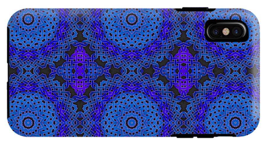 Blue Celtic Knot Kaleidoscope - Phone Case