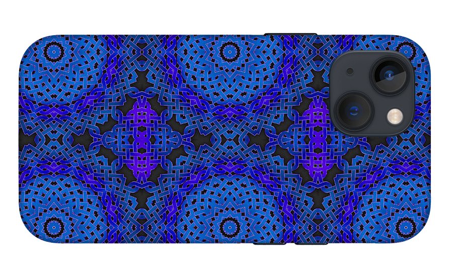 Blue Celtic Knot Kaleidoscope - Phone Case