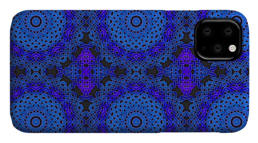 Blue Celtic Knot Kaleidoscope - Phone Case