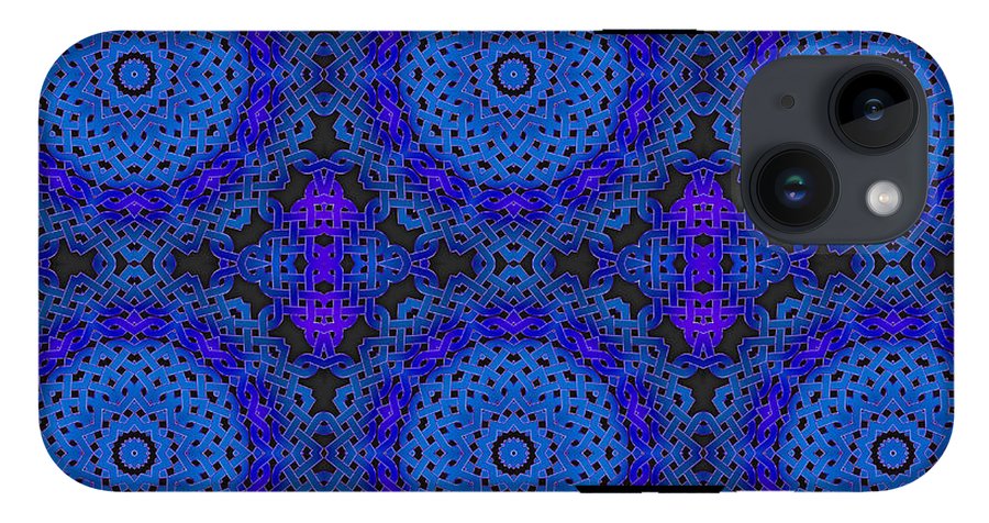 Blue Celtic Knot Kaleidoscope - Phone Case