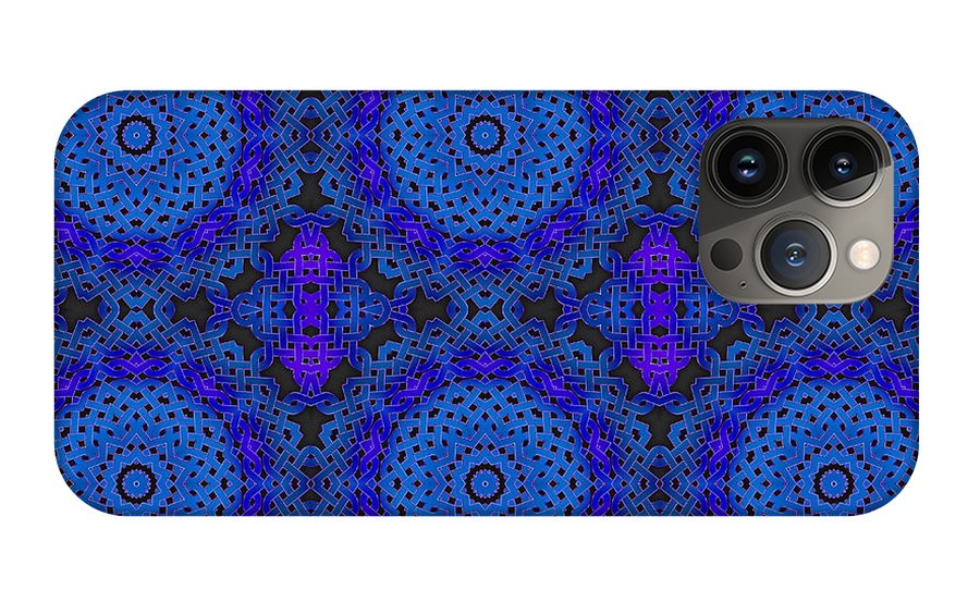 Blue Celtic Knot Kaleidoscope - Phone Case