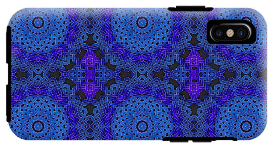 Blue Celtic Knot Kaleidoscope - Phone Case